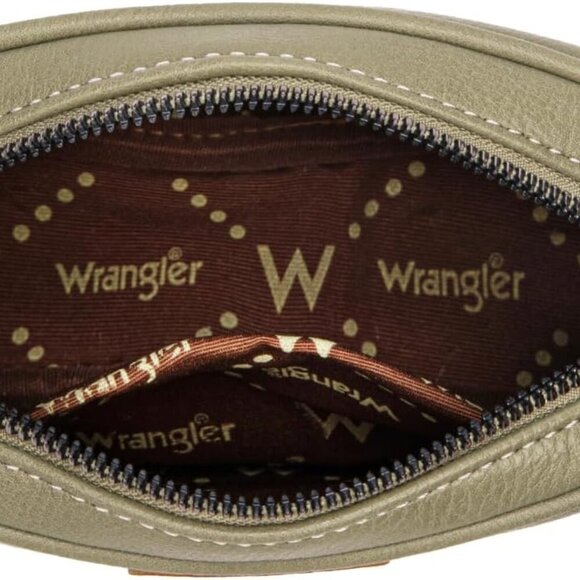 Trendy Wrangler Mini Crossbody Purse - Stylish Aztec Pattern & Adjustable Strap - Picture 4 of 6